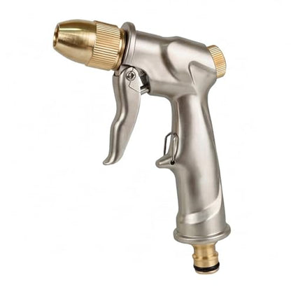 All-Metal Garden Hose Nozzle, Multiple Adjustable Spray Patterns