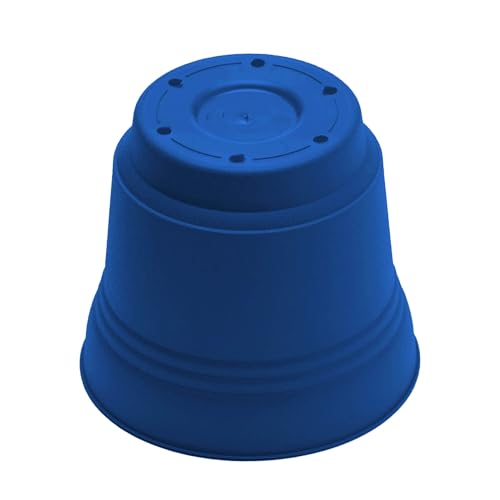 Bloem Saturn Planter w/Saucer (SP0733), Classic Blue, 7" - color: Blue, size: 7"