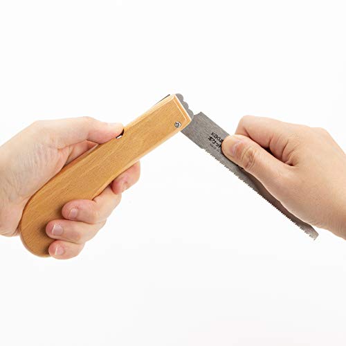 KAKURI Mini Folding PVC Pipe Saw 4", Small Japanese Pocket Hand Saw - style: PVC Cutting