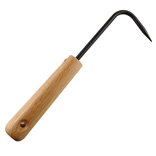 215mm Single Claw Root Hook Loosening Tool Handle Weeder Garden Weeding Gardening Tools Potted Landscape Maintenance for Outdoor Garden Digging Cultivator Weed Remove - size: 215mm