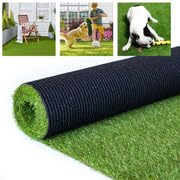 0.8 Inch Grass Height Artificial Grass 3FT x 8FT Customizable Flame Retardant UV Resistant Synthetic Grass Green Fake Turf Carpet - size: 3FT×8FT