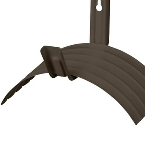 Suncast Metal Wall Mount Hose Hanger Durable and Space Saving Garden Hose Storage Solution Holds up to 150 Feet of Hose for Backyard or Garden, Brown