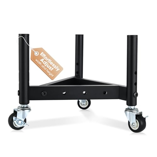 Adjustable Plant Caddy Heavy Duty Rolling Plant Stand with Wheels