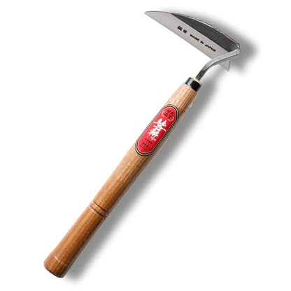 SUIZAN Nejiri Kama Weeding Sickle 13"- Japanese Hand Hoe Weed Puller Tool - style: 13 Inch (330mm)