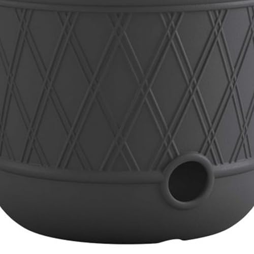 Suncast 12 Pack 14" x 12" Round Resin Decorative Weatherproof Outdoor Hideaway Standard Garden Hose Storage Pot with Drainage Holes, Gray - size: 12 Pack