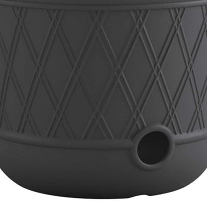 Suncast 12 Pack 14" x 12" Round Resin Decorative Weatherproof Outdoor Hideaway Standard Garden Hose Storage Pot with Drainage Holes, Gray - size: 12 Pack