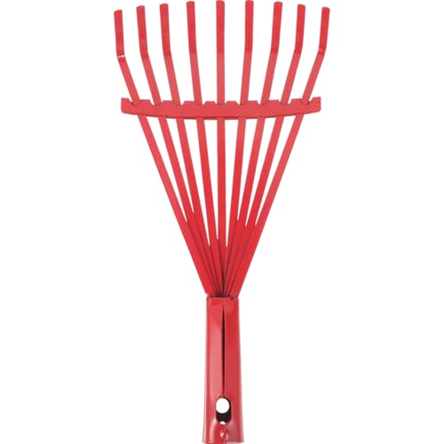 Happyyami Garden Hand Rake Replacement Head 9 Tooth Rake for Fallen Leaves Soil Loosening Weeding and Yard Cleanup 10.43 X 5.11 X 1.18 in
