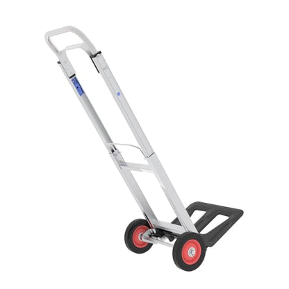 Folding Hand Truck with Wheels, 198 lbs Capacity, Aluminum Collapsible Hand Truck with Telescoping Handle, Portable Moving Dolly Cart for Home, Garage - size: Aluminum Hand Truck