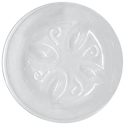 Arcadia Garden Products PS15 4" Heavy Duty Clear Plastic Saucer (Pack of 5), 4", Transparent - size: 4"