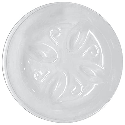 Arcadia Garden Products PS15 4" Heavy Duty Clear Plastic Saucer (Pack of 5), 4", Transparent - size: 4"