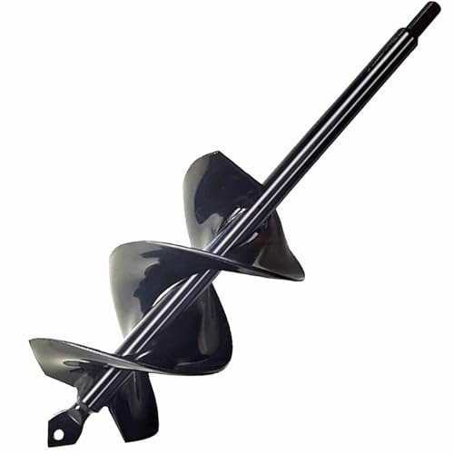 TCBWFY Garden Auger Spiral Drill Bit for Planting 3x12inch,Solid Core Shaft Auger for Bulb Planting Bedding Plants,Hole Digger for 3/8"Hex Drive Drill - size: 3"x12"