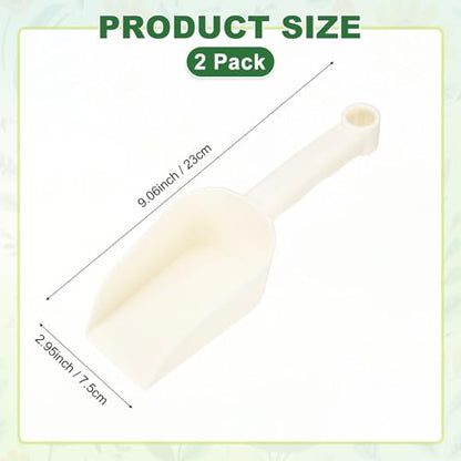 M METERXITY 2-Pack Garden Shovel Trowel Hand Shovels, 23cm/9.06 Inch Plastic Gardening Tools for Digging, Transplanting, Soil Loosening and Planting, Ergonomic Handle [Light Beige] - color: Light Beige, size: Small