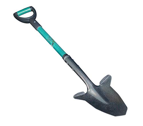 Spear Head Spade SHFD3 40" Teal Garden Spade Shovel - Gardening Shovel with a 9" x 11" Beveled Blade, Steel-Reinforced Fiberglass Long Handle & Cushioned D-Grip - Digging Spade for Planting - color: Teal