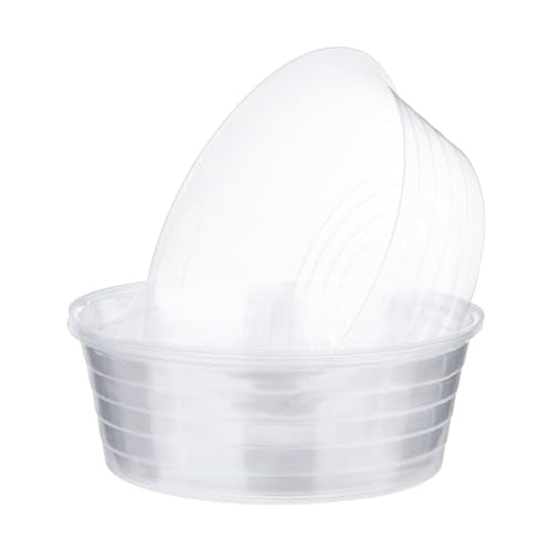 M METERXITY 10-Pack Plastic Plant Saucer, 12 Inch Clear Thin Plant Saucer Drip Tray for Indoor/Outdoor, Planter Liners Nursery Pots - size: 12 Inch