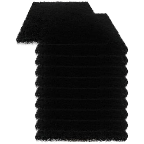 Compost Bin Carbon Filter Refills – 10 Pack Square 5x5 Activated Charcoal, Long-Lasting