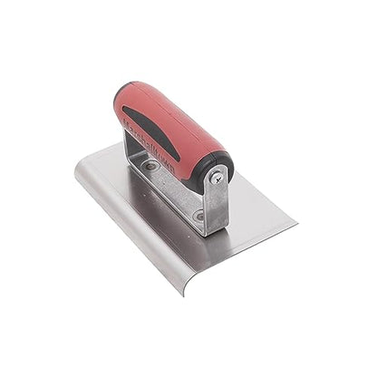 MARSHALLTOWN Curved Concrete Edger, 6 x 4 Stainless Steel Blade, 3/8 Lip x 1/4 Radius, Made In The USA, 155SSD - size: 6 x 4 x 3/8 x 1/4