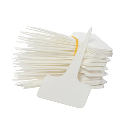 Prudance® 50 Pack Reusable Waterproof Plant Markers, White - color: White