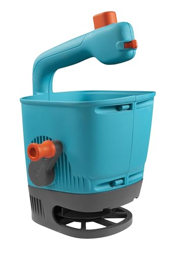 Gardena Hand-Held Spreader M: Spreader for Simple Distribution of fertiliser, Seeds, and Salt with a Spreading Width of 1-4 m, for Lawn Areas of up to About 100 m² (431-20) - style: Hand-Held Spreader M