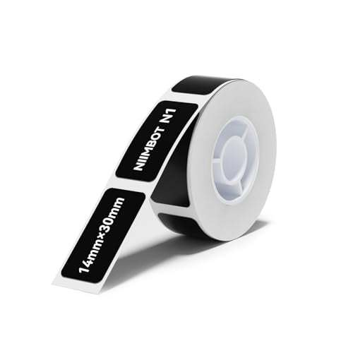 NIIMBOT Thermal Transfer Labels 0.55''x1.18'', Only for N1(B18) Label Maker - color: 0.55''×1.18''-black