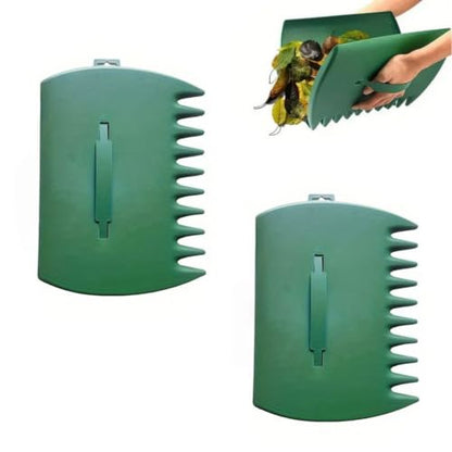 2PCS Army Green Leaf Scoops Hand Rakes