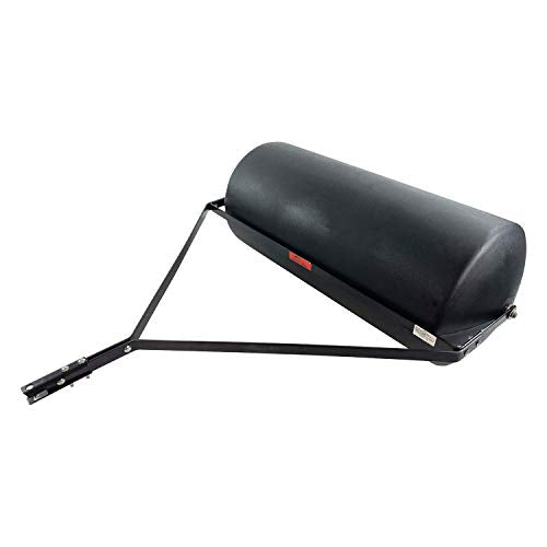 Brinly 42 Gallon 390 lb. Tow-Behind Poly Lawn Roller, 18 by 36" - color: Matte Black