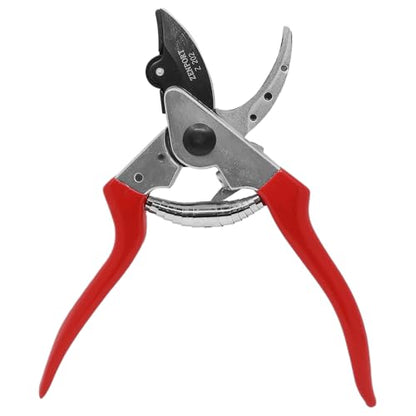Zenport Z202 Heavy Duty Pruner, Cut-n-Hold, Red Handles, 8-Inch