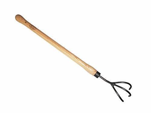 DeWit 3-Tine Cultivator with Drop Grip Handle, Works as Garden Hoe and Tiller - size: 3-Tine, style: Drop Grip handle
