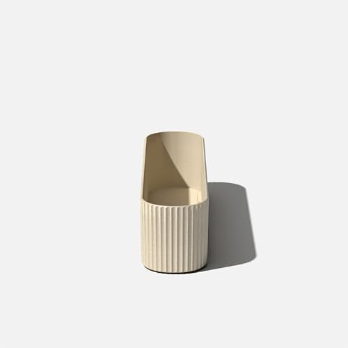 Veradek Demi Series Window Box Planter - Round Outdoor Planter - color: Sand, size: 36 inch - 2 Pack