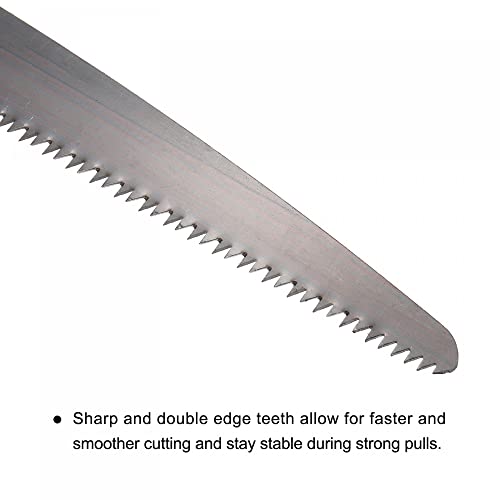 uxcell 10 Inch Pruning Saws Straight Blade Hand Saw Wood Handle for Camping