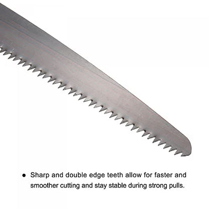 uxcell 10 Inch Pruning Saws Straight Blade Hand Saw Wood Handle for Camping