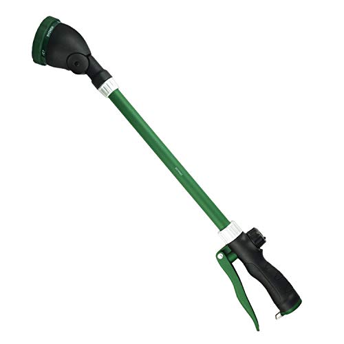 Heavy Duty 21 Inch Watering Wand with Pivoting Head, Adjustable Water Sprayer Wand with Ergonomic Handle, Spray 6 Watering Patterns, Perfect for Watering Hanging Plants - size: 21 Inch