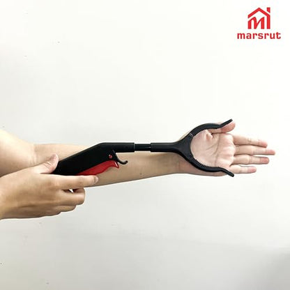 2pcs Short Grabber Reacher Tool, Mini Grabber Tool, 12 Inch Litter Picker Stick, Heavy Duty Small Extension Helping Hands Arm, Nabber Tongs for Elderly Seniors Adult Childrens Reaching Trash Objects
