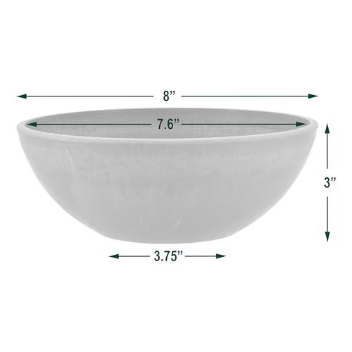 PSW M20TP Garden Bowl, Planter Bowl, Centerpiece-Bowl, Fairy Garden Planter, 8 Inch (Pack of 12) - color: Taupe, size: 8 Inch (Pack of 12)