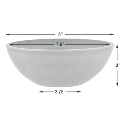 PSW M20TP Garden Bowl, Planter Bowl, Centerpiece-Bowl, Fairy Garden Planter, 8 Inch (Pack of 12) - color: Taupe, size: 8 Inch (Pack of 12)