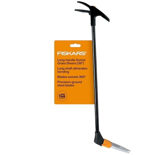 Fiskars 36" Grass Shears, Plant & Grass Cutting Scissors for Lawn & Garden - style: Long-Handled