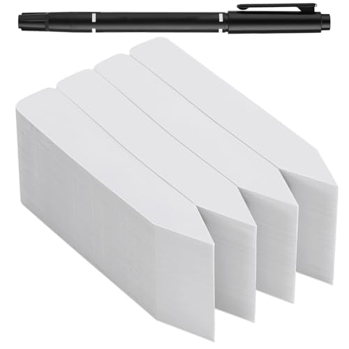 300 Pcs Plant Labels, 4 Inch Plastic Potted Plant Name Tags, White
