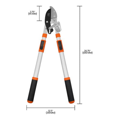 Zenport LRT11 Telescopic Ratchet Anvil Lopper, 23.5-Inch to 35.8-Inch - style: Anvil