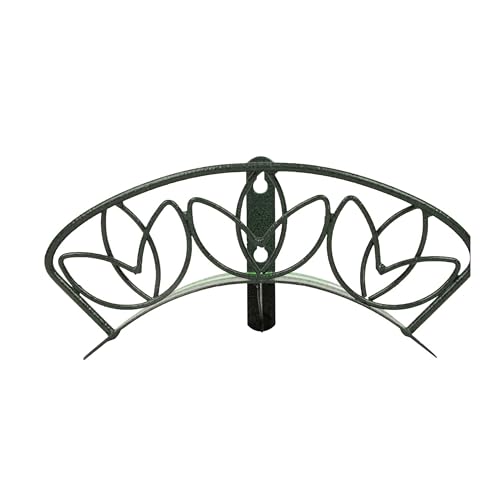 Yard Butler Heavy Duty Wall-Mounted Hose Hanger - Flower Design, Green - color: Weathered Green, size: Flowers