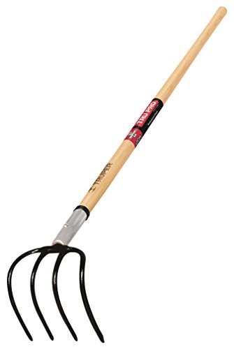 Truper 33568 Tru Pro 4-Tine Forged Potato/Refuse Hook, 6-Inch Head, 54-Inch Ash Handle - size: 54-Inch, style: Ash Handle