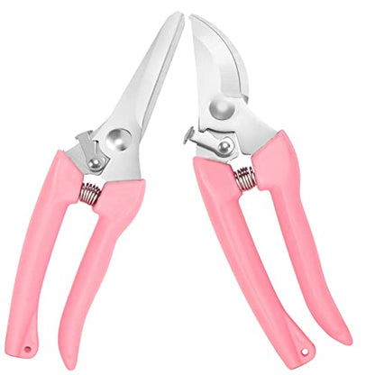 Premium garden shears, meperez pruning scissors gardening tools, pruners for flower, bushes, rose and fruit tree, use for florist, yard and orchard the plant clippers, sharp steel anvil snips