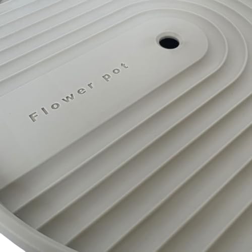 Rolling Plant Caddy with Hidden Drain Reservoir