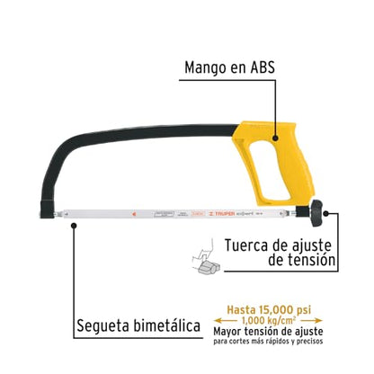 Truper 20017 / APS-12-12" Metal Fixed Hacksaw Frame
