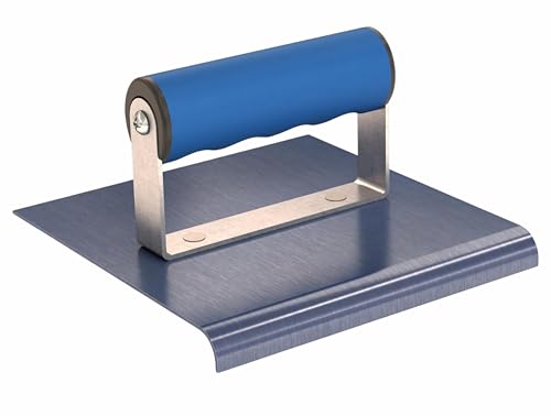Bon 22-726 Blue Steel Concrete Edger 6" x 6" with 3/8" Radius 1/2" Depth Comfort Grip Handle - size: 3/8-Inch Radius and 1/2-Inch Lip, style: Comfort Grip Handle
