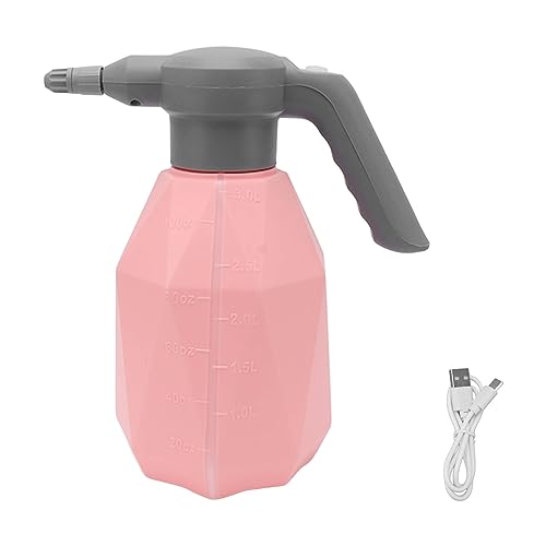 3L Electric Spray Bottle, Plant Mister Automatic Watering Can Rechargeable Battery Powered Sprayer for Garden Indoor Outdoor Plants Cleaning (Standard) - color: Pink, size: Standard