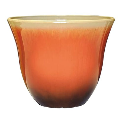 13" Honeysuckle Planter in Tequila Sunrise - color: Tequila Sunrise, size: 13"