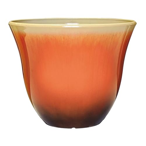 13" Honeysuckle Planter in Tequila Sunrise - color: Tequila Sunrise, size: 13"