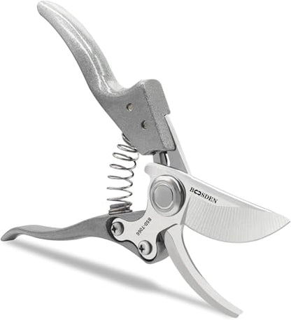 BOOSDEN Bypass Pruning Shears, 8'' Garden Trimmers with SK5 Blades