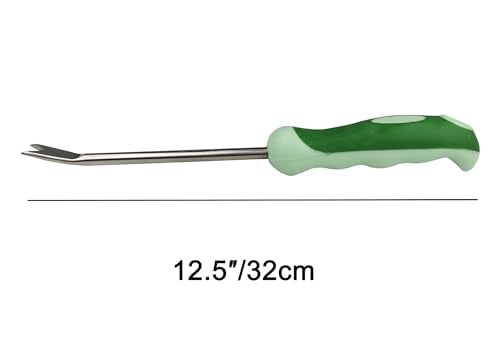 tBesme Dandelion Weeder Pitchfork Tool with Ergonomic Handle - size: 12"Dandelion Weeder