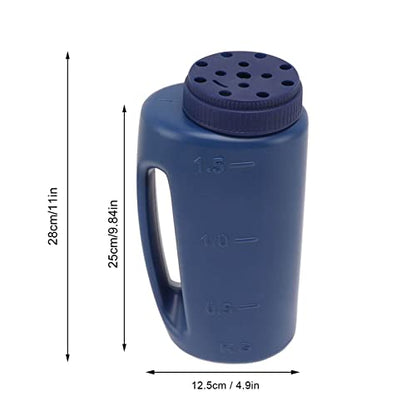 Hand Shaker Spreader, 2L Plastic Salt and Seed Spreader, Blue - color: Blue