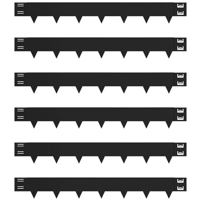 Metal Edging for Landscaping 6-Pack,40" L x 5" H(20Ft Total) - size: 5 inch